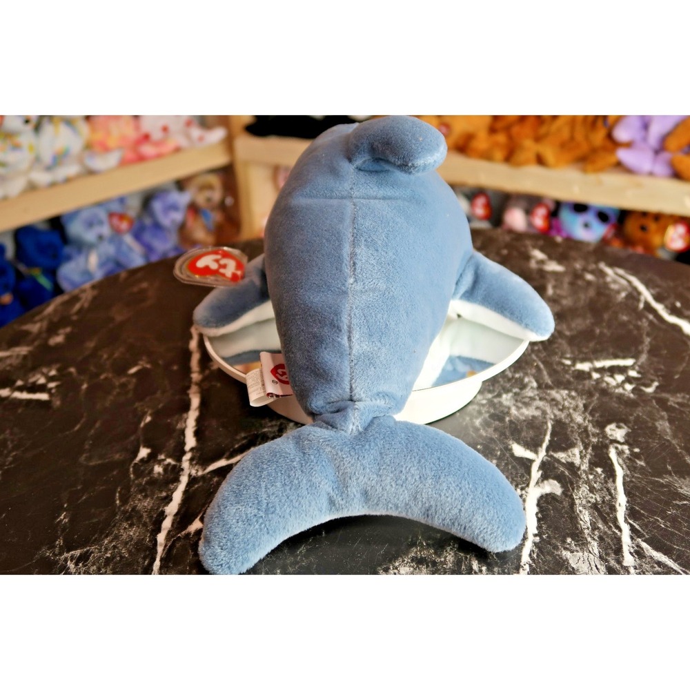 TY Pillow Pals - Glide the Dolphin | MWMT | Vintage | Rare - Picture 3 of 12
